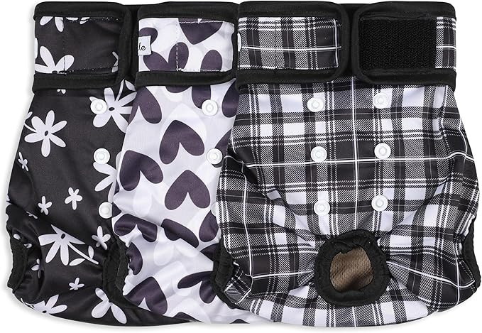 Female Dog Diapers - Premium Reusable Diapers for Doggie in Heat - Highly Absorbent for Pet Incon... | Amazon (US)