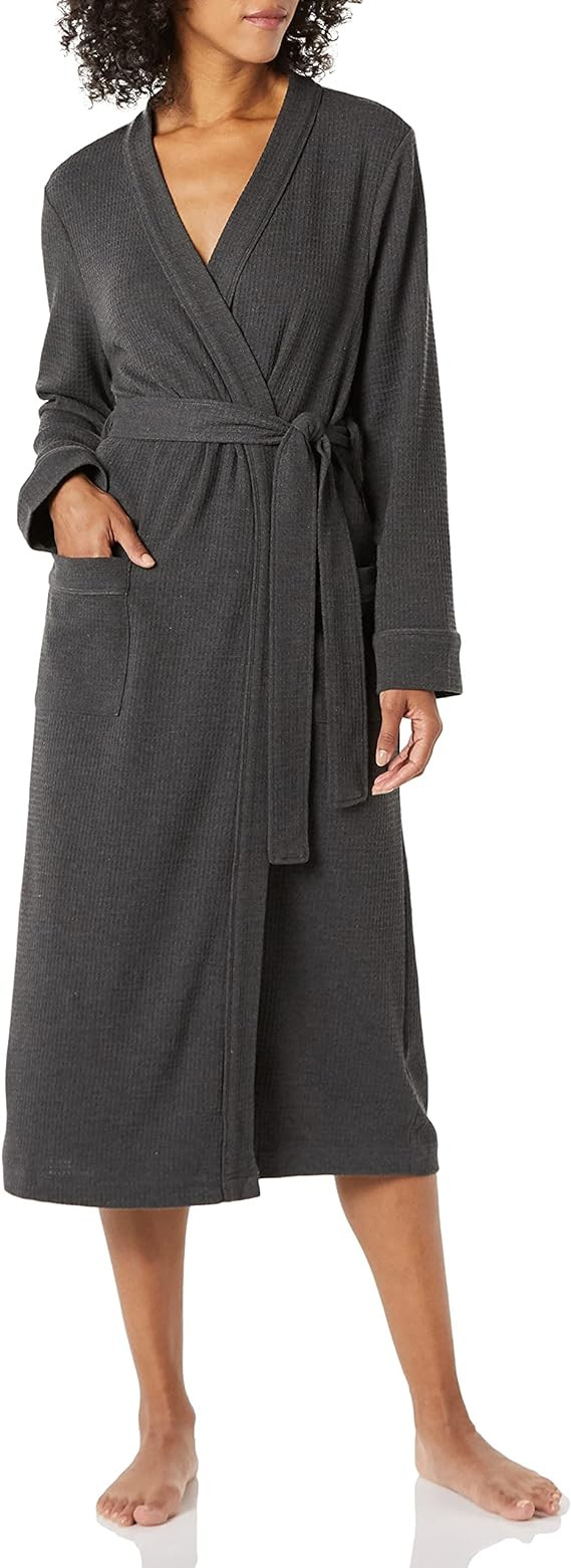 Amazon Essentials Women's Lightweight Waffle Full-Length Robe (Available in Plus Size) | Amazon (US)