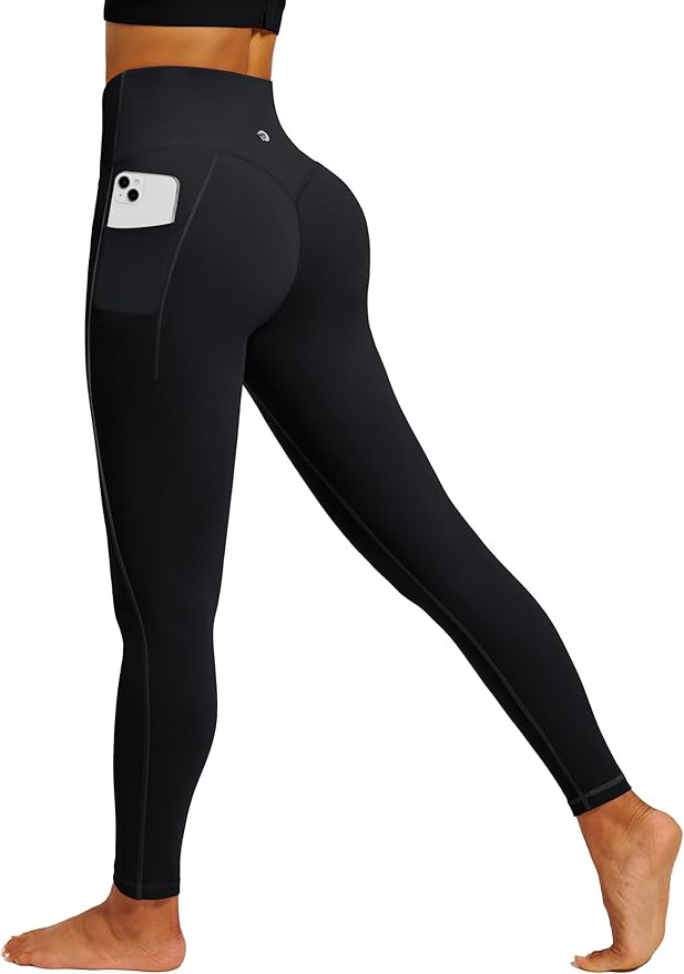 IUGA Womens Hidden Scrunch Butt Lifting Leggings Compression Gym Leggings with Pockets Booty Work... | Amazon (US)