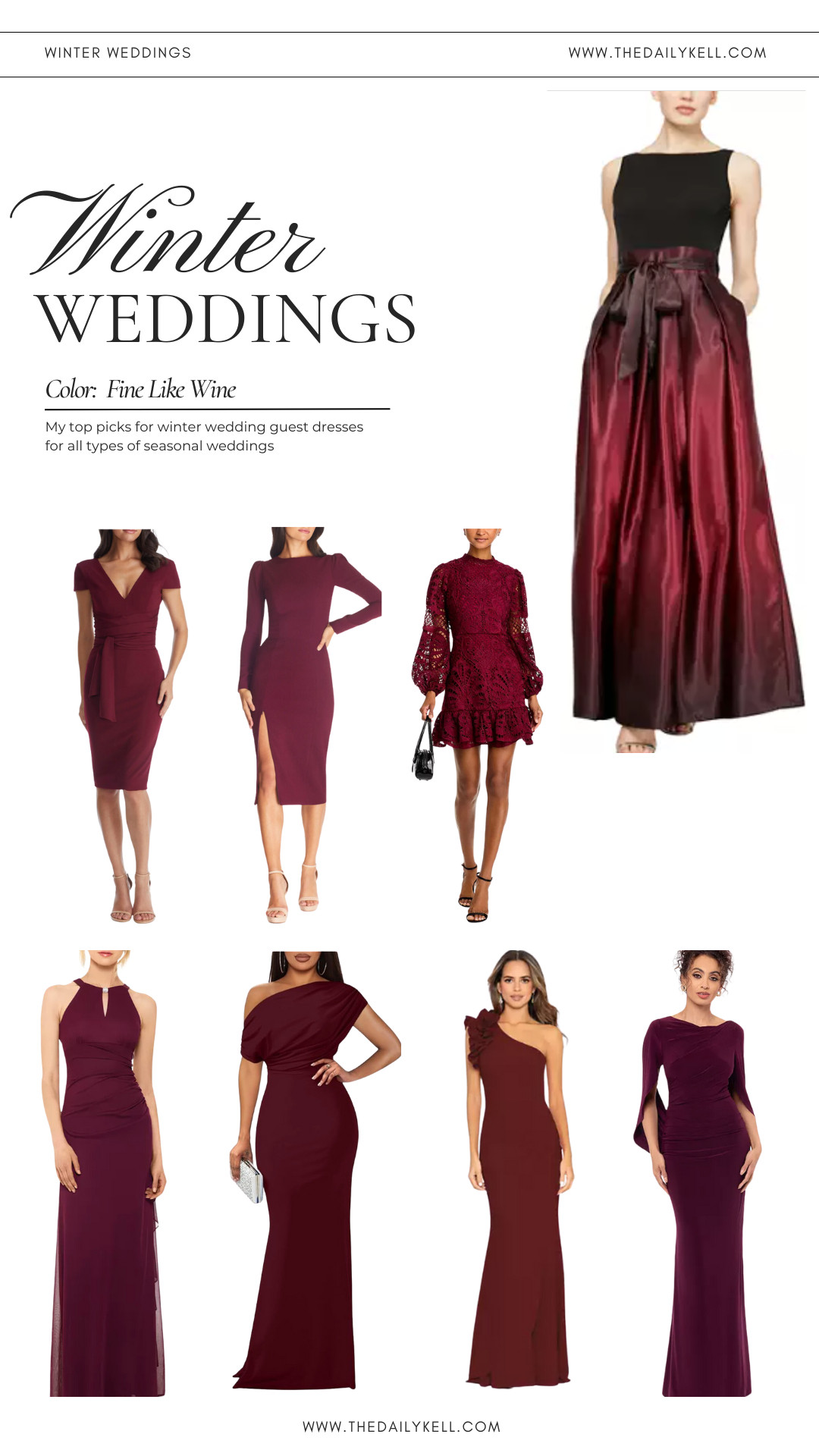 Winter Wedding Guest Dresses | The Wines

#LTKWedding 

 #LTKHoliday #LTKSeasonal #LTKStyleTip