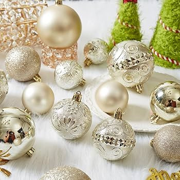 Christmas Ball Ornaments - 30pcs Shatterproof Christmas Ornaments Set Plastic Hanging Christmas D... | Amazon (US)