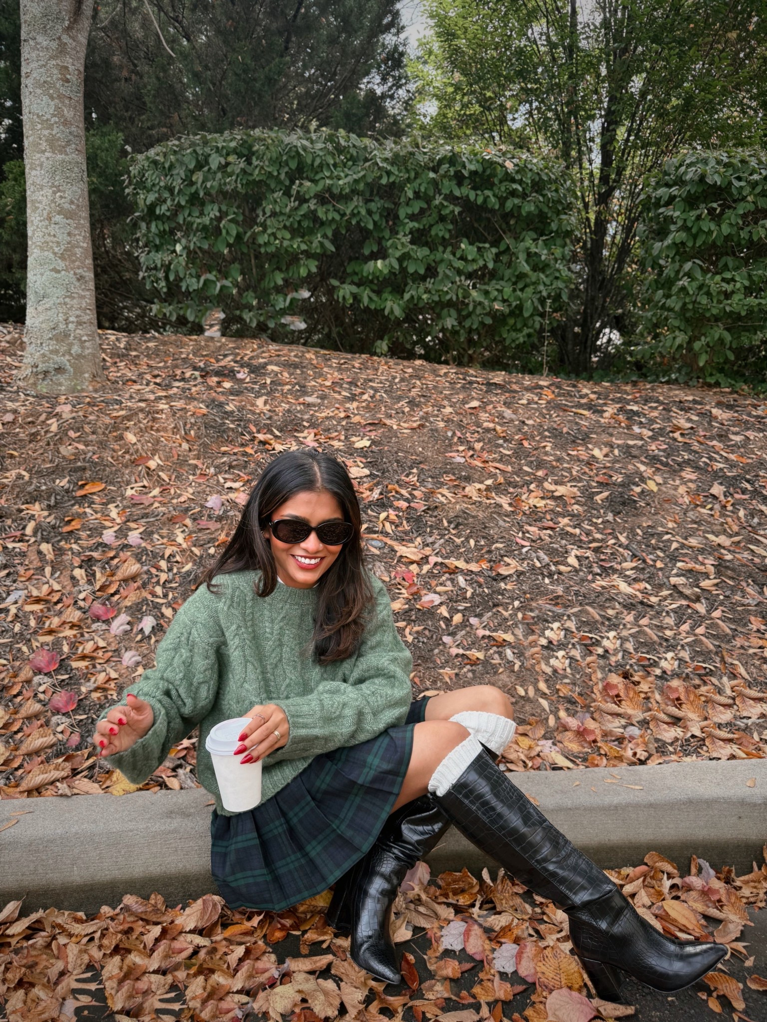 Fall outfit: 
Sweater comes in other colors and very soft and roomy—wearing medium for more oversized look, usually a small. 



#LTKSeasonal #LTKFindsUnder100 #LTKPetite