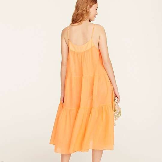 J.Crew: Tiered Button-front Maxi Dress For Women | J. Crew US