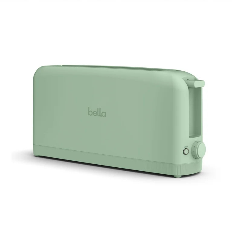 bella 2-Slice Slim Toaster with Extra Long Slot, 6 Setting Shade Control with Reheat & Cancel But... | Walmart (US)