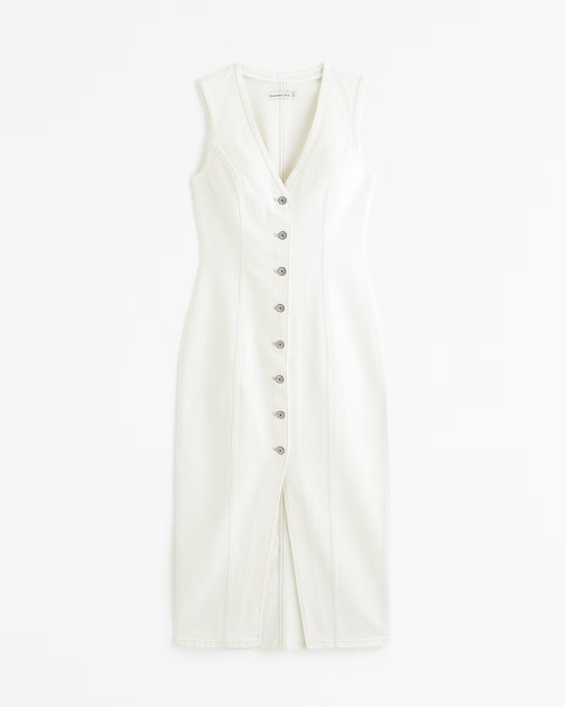 Women's The A&F Mara Vest Midi Dress | Women's Dresses & Jumpsuits | Abercrombie.com | Abercrombie & Fitch (US)