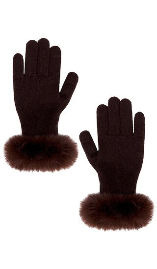 Adrienne Landau Lucie Glove in Brown. | Revolve Clothing (Global)