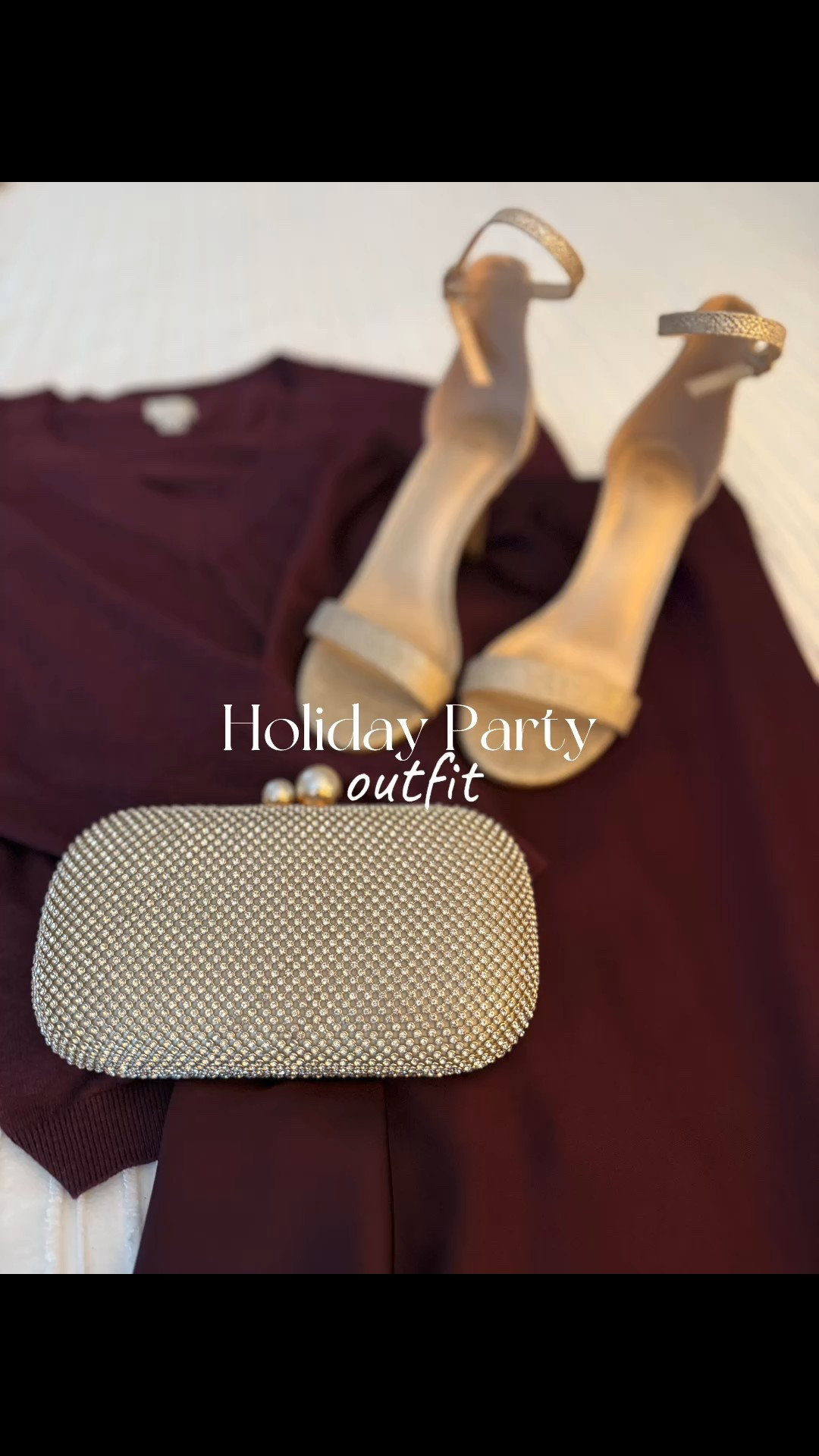 Holiday party outfit idea! 
Burgundy + gold=✨ 

Shop below. ⬇️ 

#LTKHolidayParty #LTKpartyoutfit #LTKburgundyoutfit


#LTKHoliday #LTKFindsUnder50 #LTKGiftGuide