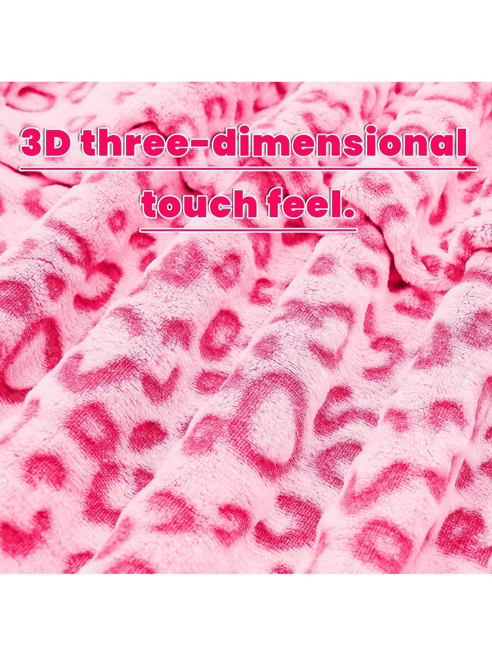 300gsm Leopard Pink Super Soft Flannel Blanket 1pc Jacquard Cozy Blanket Super Soft Lightweight F... | SHEIN