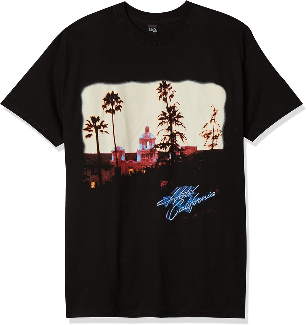 FEA Men's Eagles Hotel California Short Sleeve T-Shirt | Amazon (US)