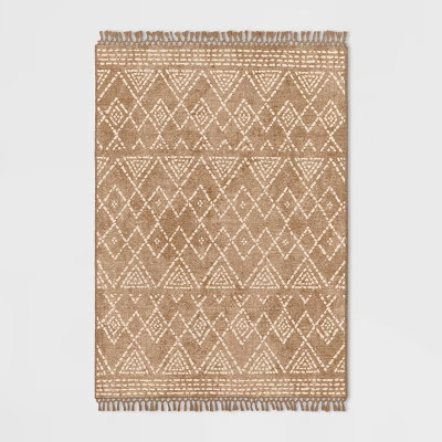 Geometric Outdoor Rug Tonal Linen - Threshold™ | Target