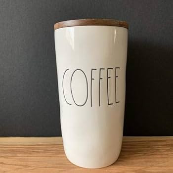 Rae Dunn "CAFÉ & TÉ Y AZÚCAR" Juego de 3 bodegas - con tapa de madera -cerámica - Apto para l... | Amazon (US)