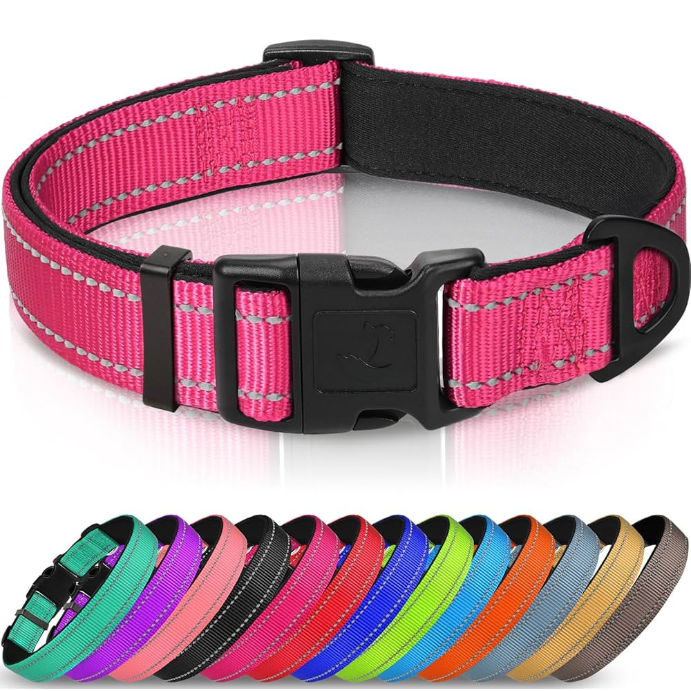 Joytale Reflective Dog Collar,Soft Neoprene Padded Breathable Nylon Pet Collar Adjustable for Lar... | Amazon (US)