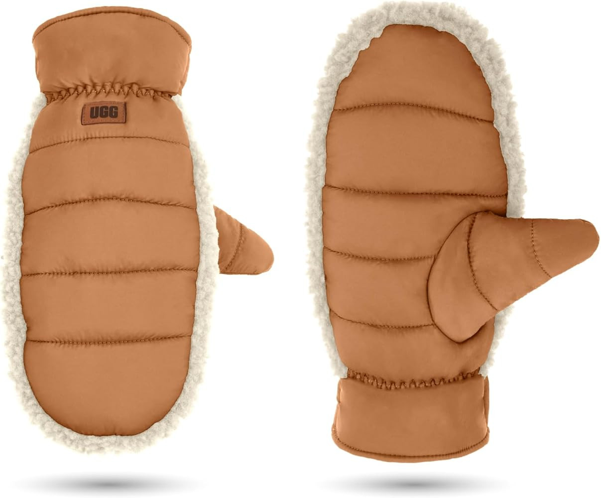 UGG womens Aw Uggfluff Mitten | Amazon (US)