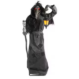 Home Accents Holiday 6.5 ft. Gruesome Grounds Animated LED Raven H17 25PA02394 - The Home Depot | The Home Depot