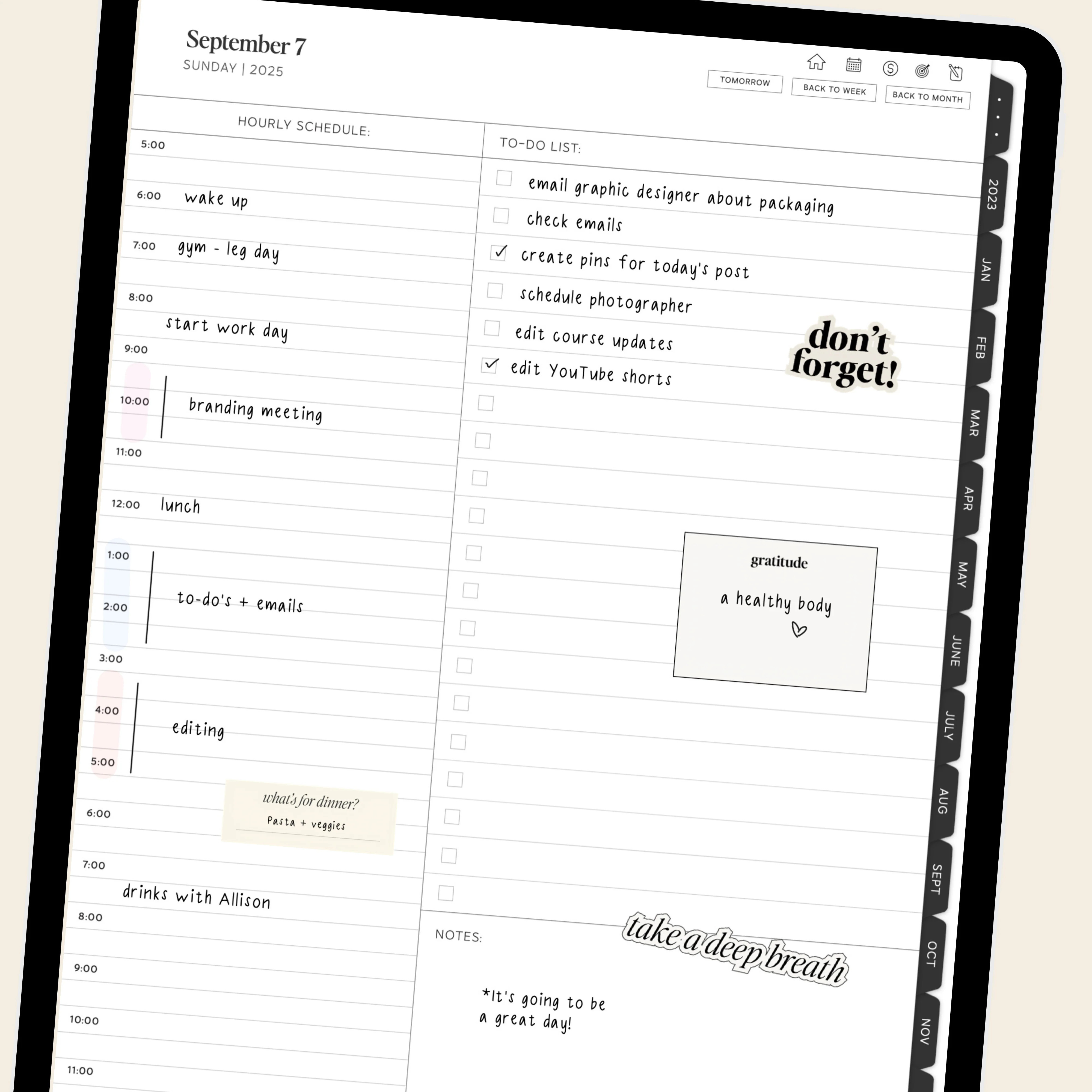 Dailee Planner Font | The Dailee