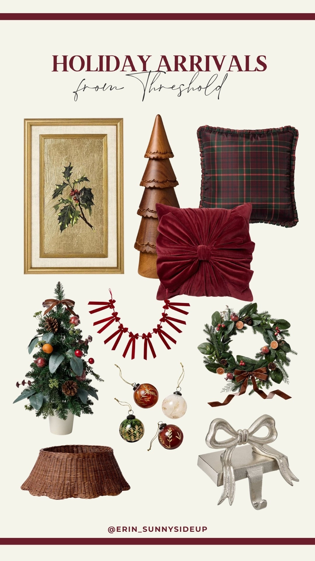 New holiday arrivals from threshold at target!