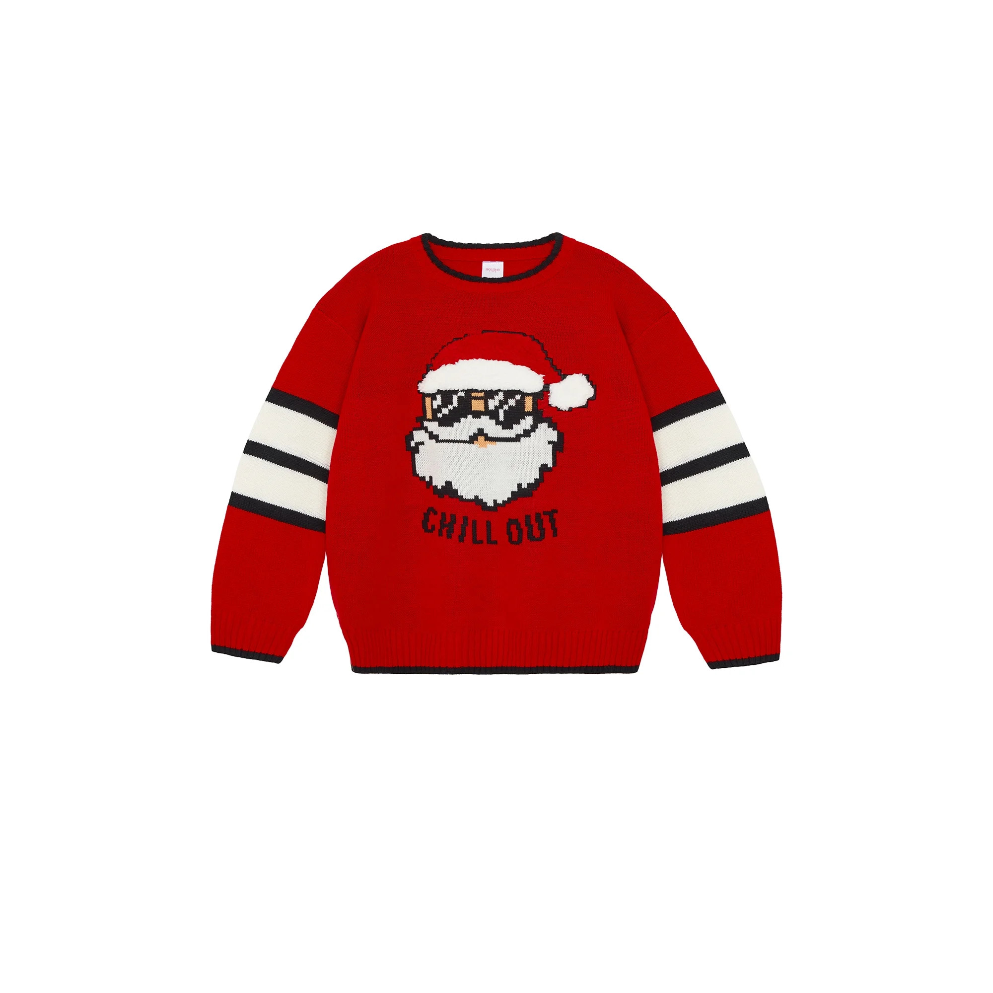 Holiday Time Toddler Boys Santa Chill Out Christmas Sweater, Sizes 12M-5T | Walmart (US)