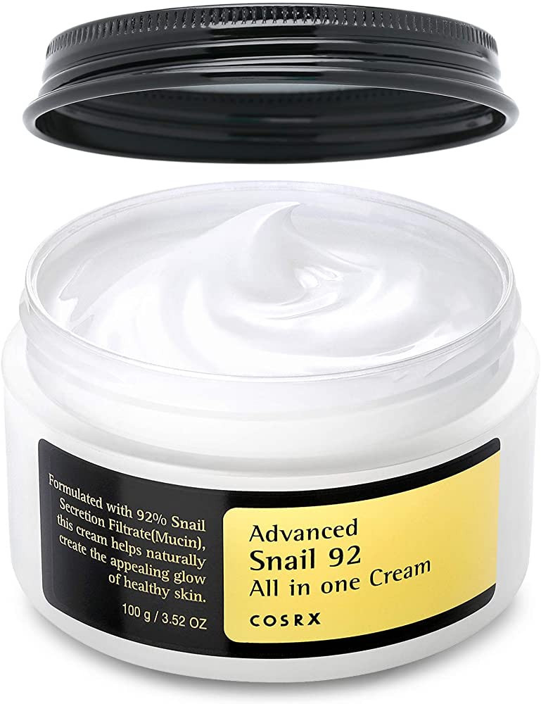 COSRX Snail Mucin 92% Repair Cream 3.52 oz, Daily Face Gel Moisturizer for Dry Skin, Sensitive Sk... | Amazon (US)