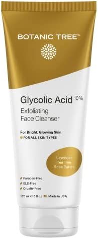 Glycolic Acid Face Wash, Exfoliating Facial Cleanser For Facial Skin Care, Acne Treatment Face Sc... | Amazon (US)