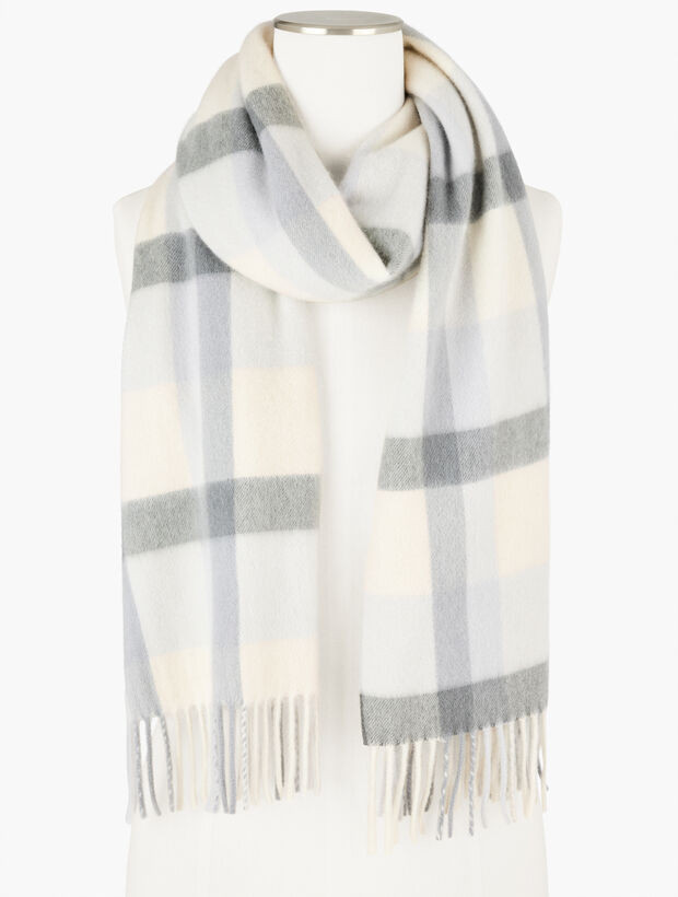 Cashmere Waterweave Scarf - Snug Plaid | Talbots