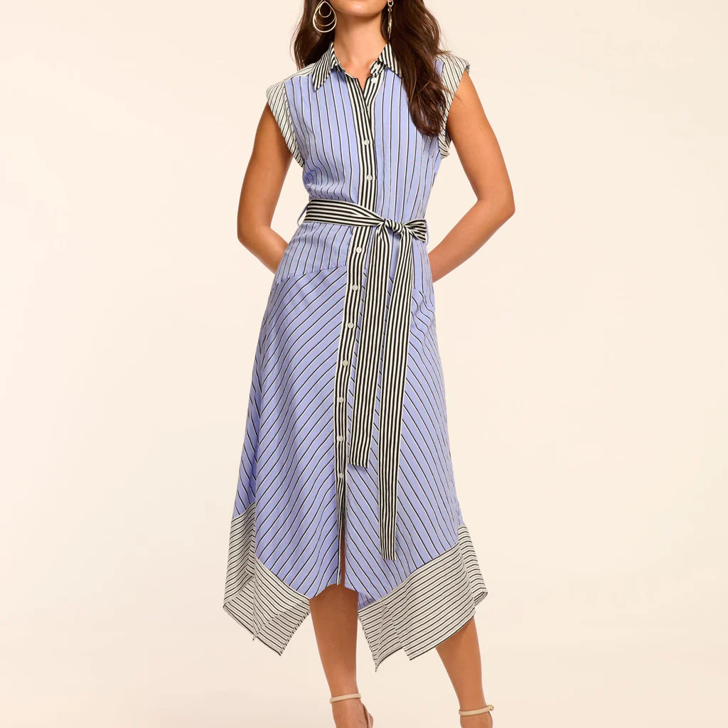 Vivienne Button Down Sleeveless Midi Dress | Ramy Brook