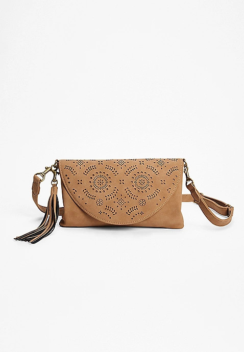 Perforated Crossbody Bag | Maurices