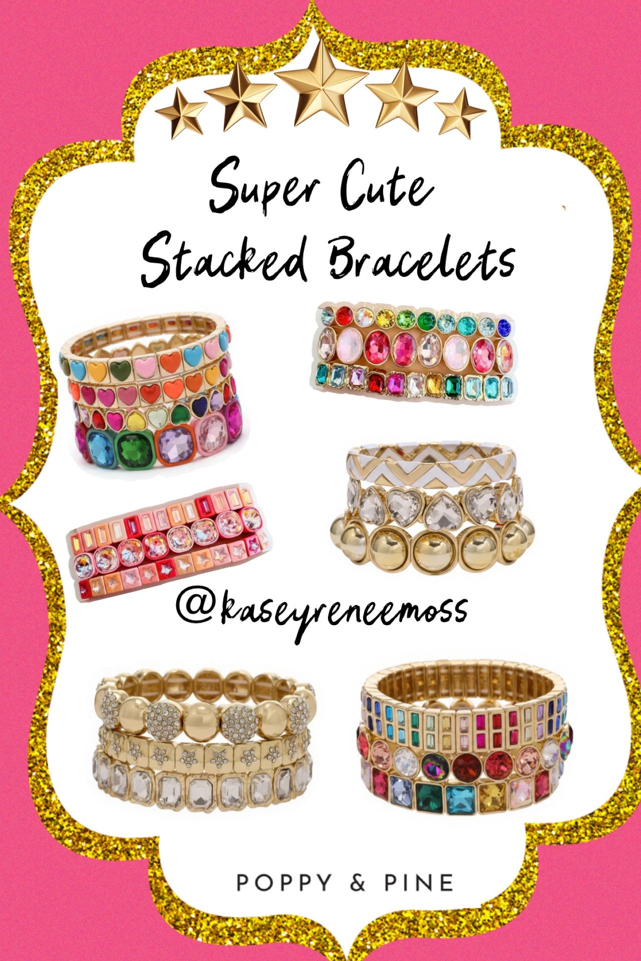 Super cute stylish bracelets!  Effortlessly pretty from every angle 💕@poppy&pine