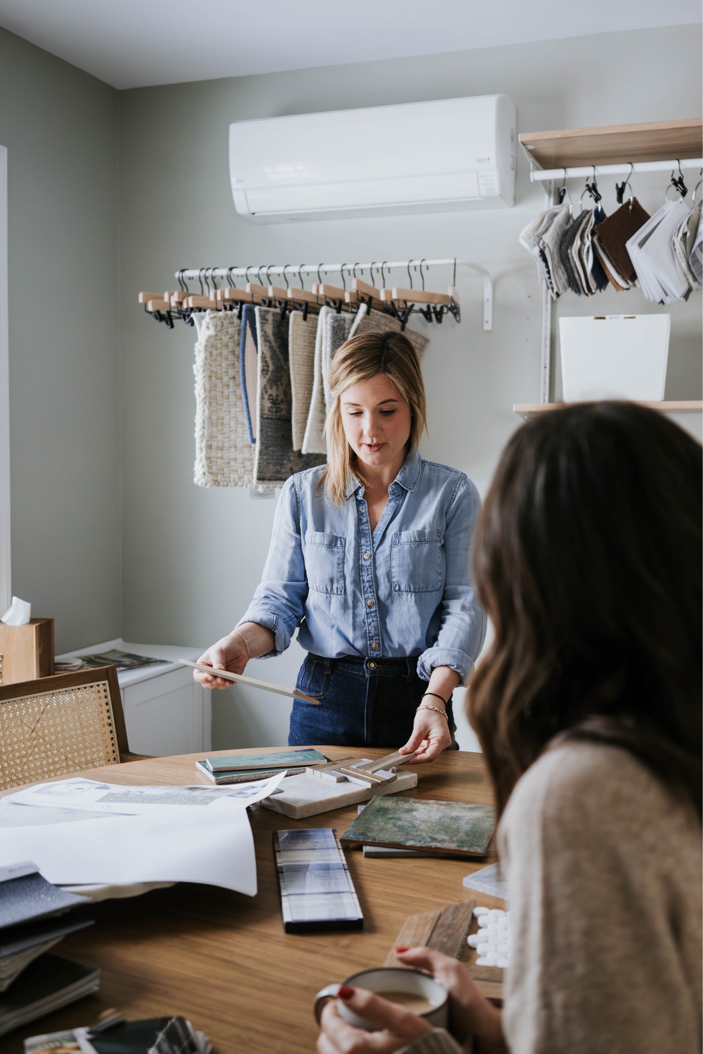 Our sample library / client meeting space in our surf road interior design studio 

#LTKhome #LTKworkwear