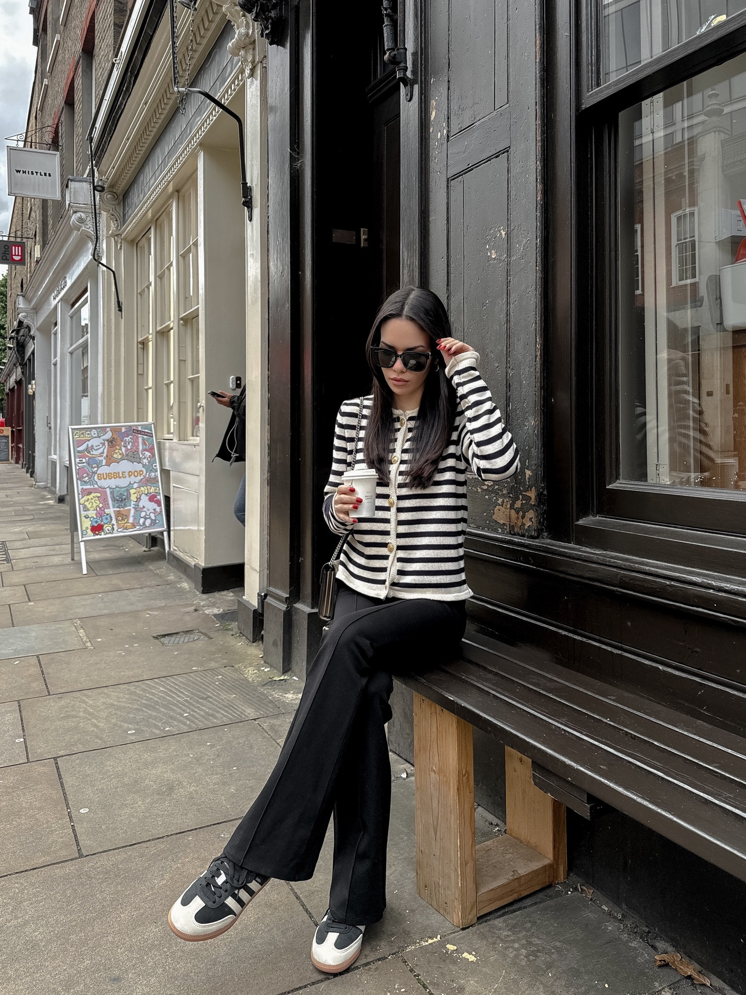 Striped cardigan and flare leggings 🖤

#LTKeurope #LTKstyletip #LTKuk