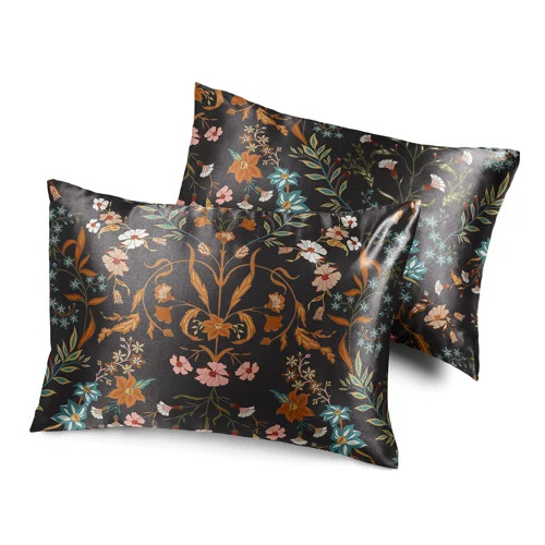 Satin Floral - Set of 2 (Set of 2) | Wayfair North America
