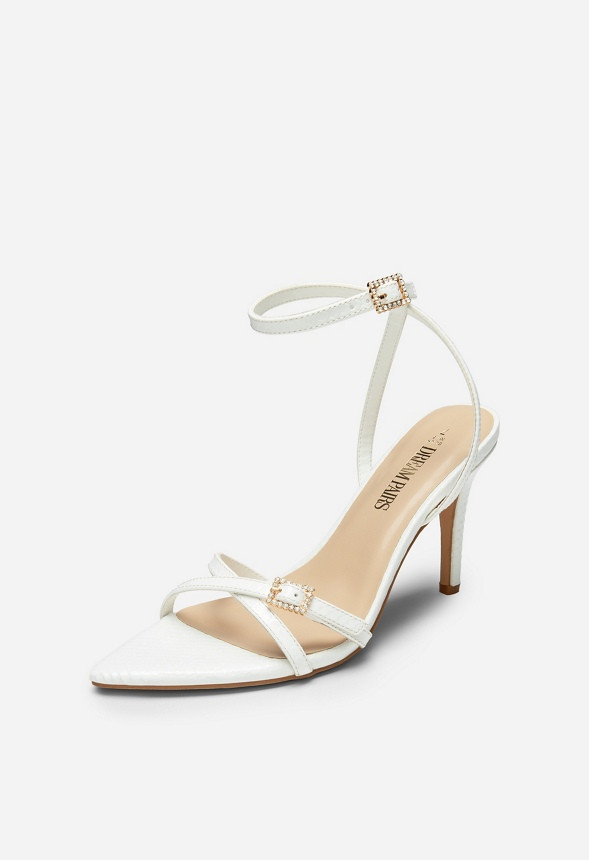 Criss-Cross Strap Stiletto Heel Sandal | JustFab