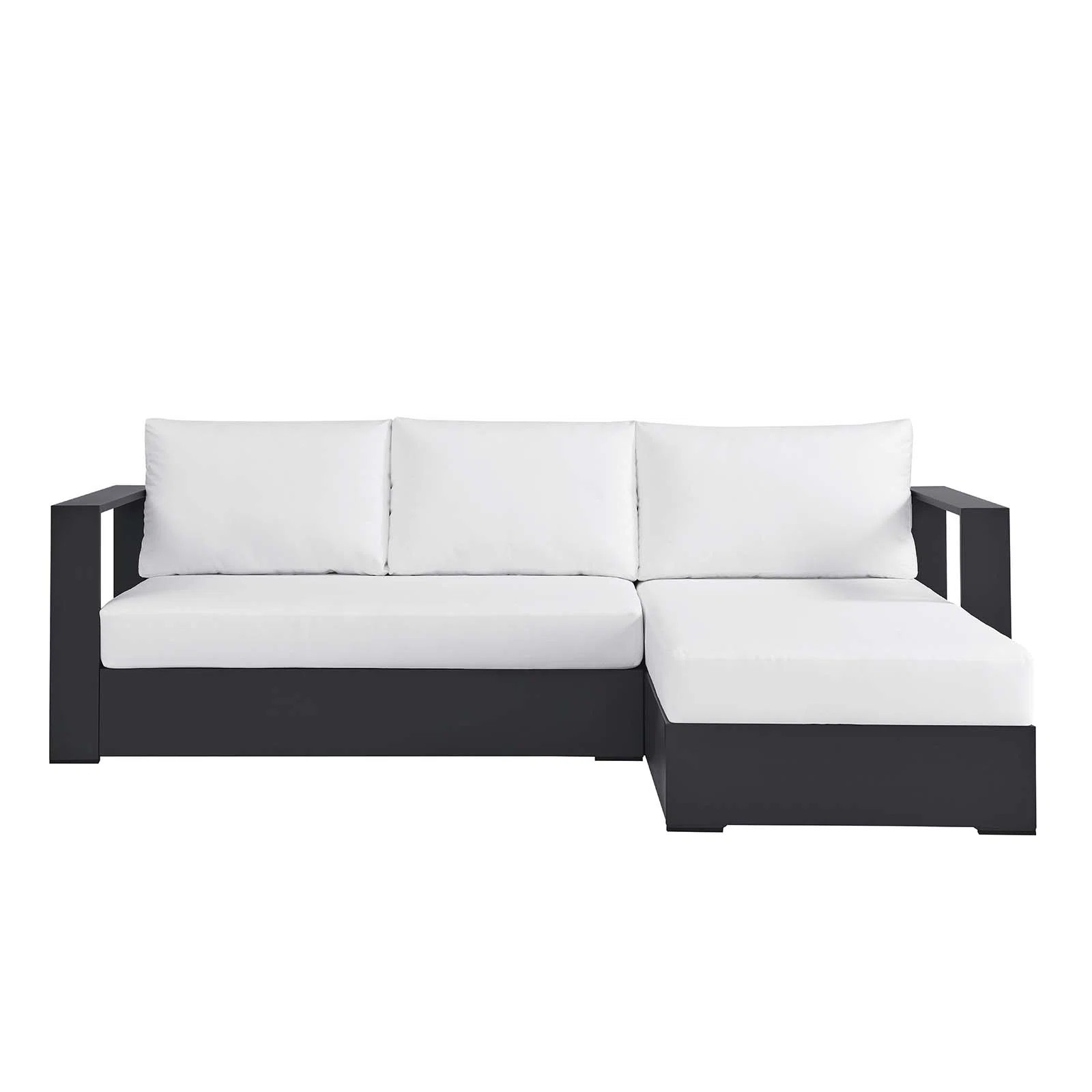 Modway Tahoe Outdoor Patio Powder-Coated Aluminum 2-Piece Right-Facing Chaise Sectional Sofa Set ... | Wayfair North America