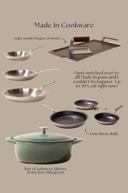 If you’re ready to make the switch to non-toxic, high quality cookware for your kitchen now is the time 😍 I love the non-stick pans 