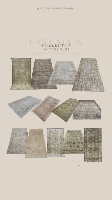 collected // affordable vintage rugs all sizes

vintage rug roundup
amber interiors 

#LTKhome