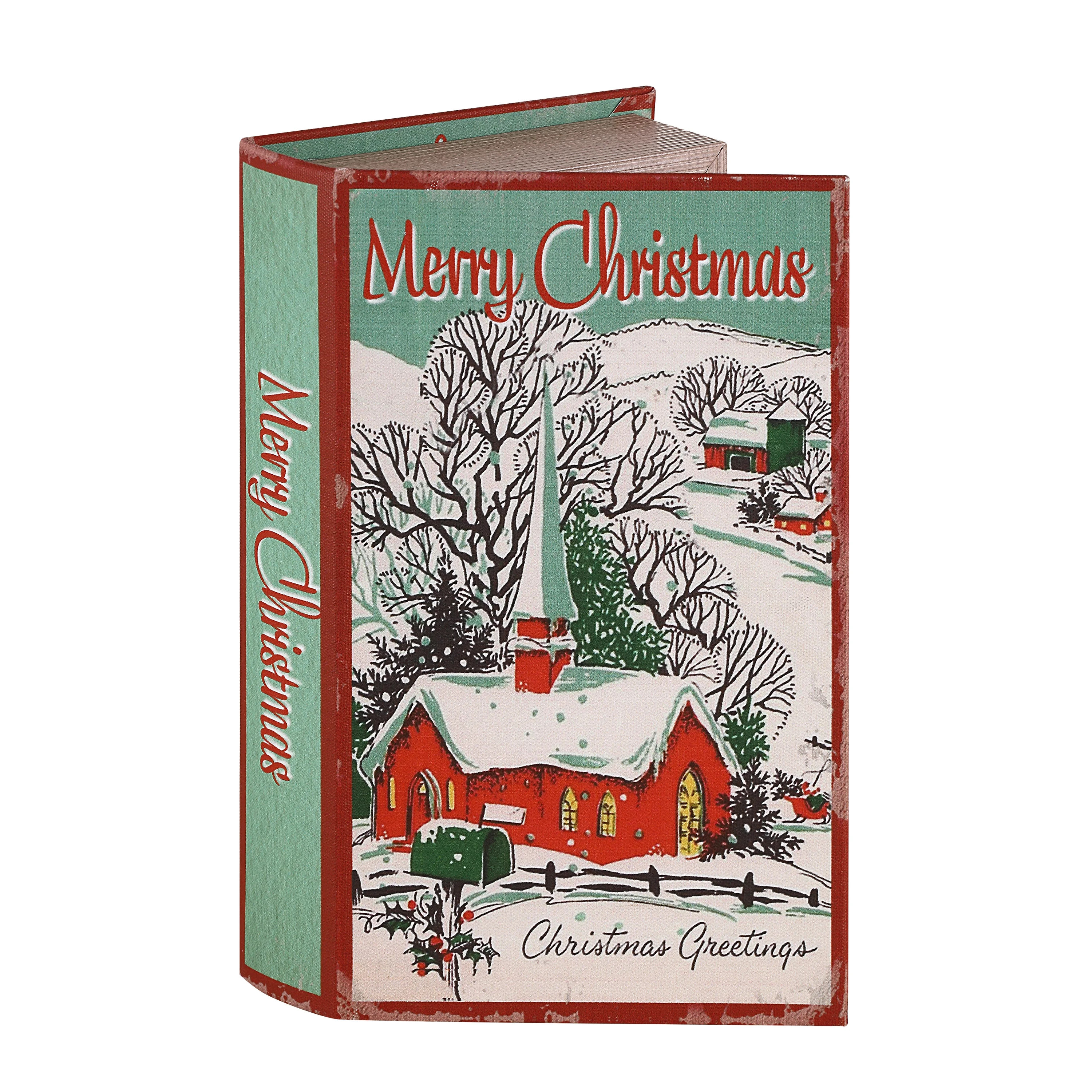 Mr. Christmas 8/5" Vintage Decorative Village Book, Red | Walmart (US)