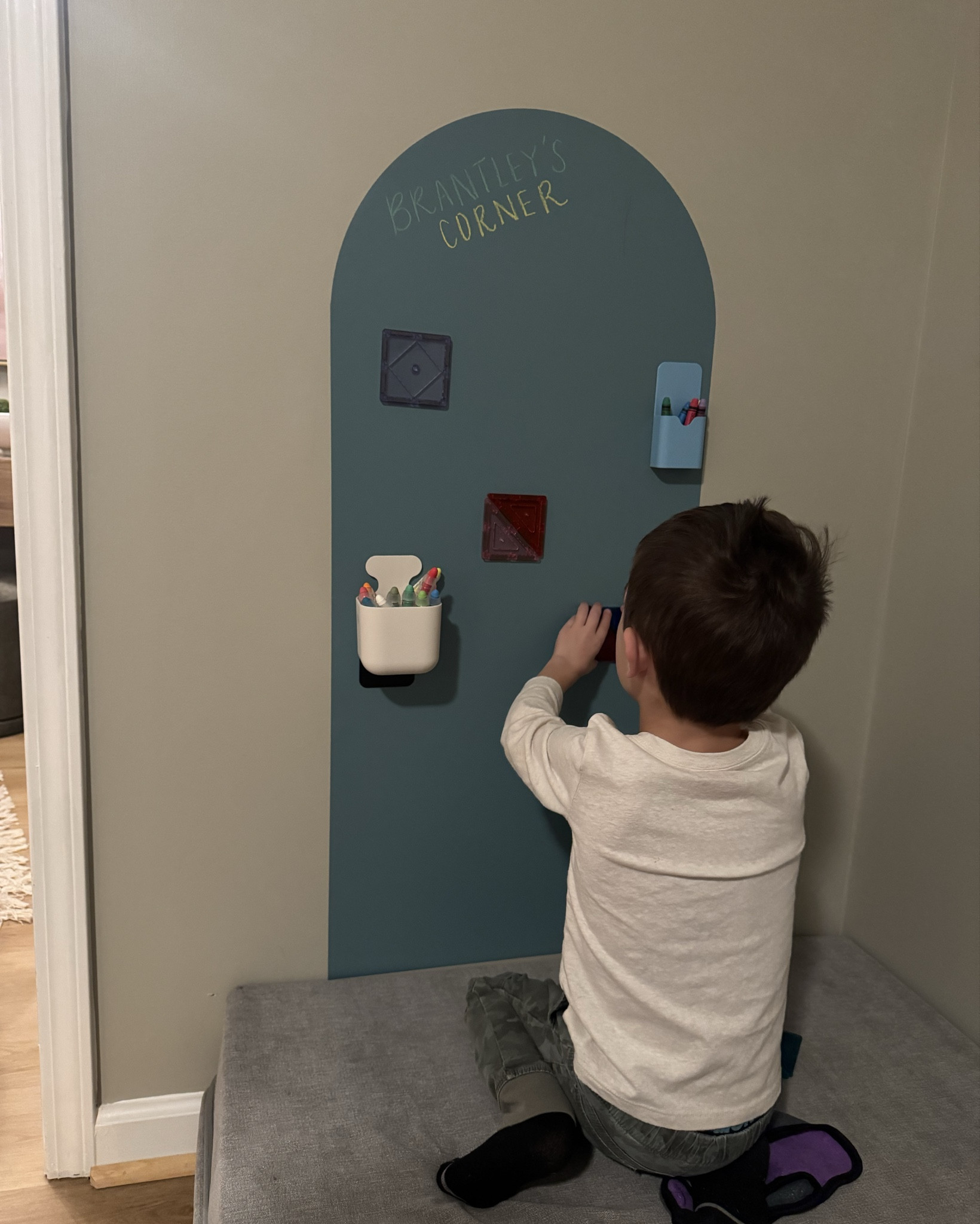 Magnetic wall decal from Amazon 🎨 can be drawn on with markers and chalk too! 

#LTKKids #LTKmomlife #LTKHome