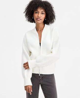 On 34th Women's Sweater-Knit Bomber Jacket, Macy's Exclusive - Macy's | Macy's