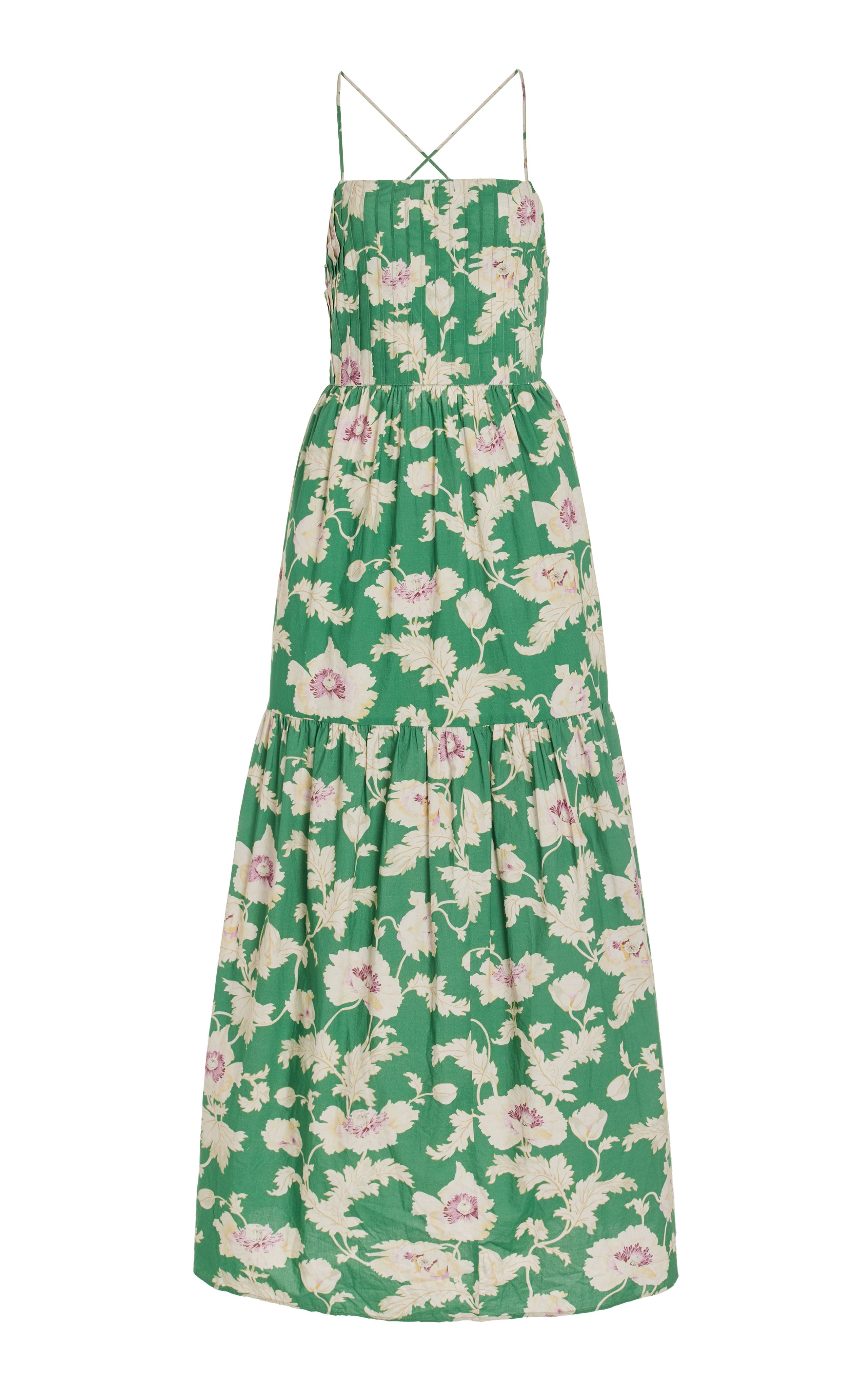 Alexis Open-Back Floral Cotton Maxi Dress | Moda Operandi (Global)