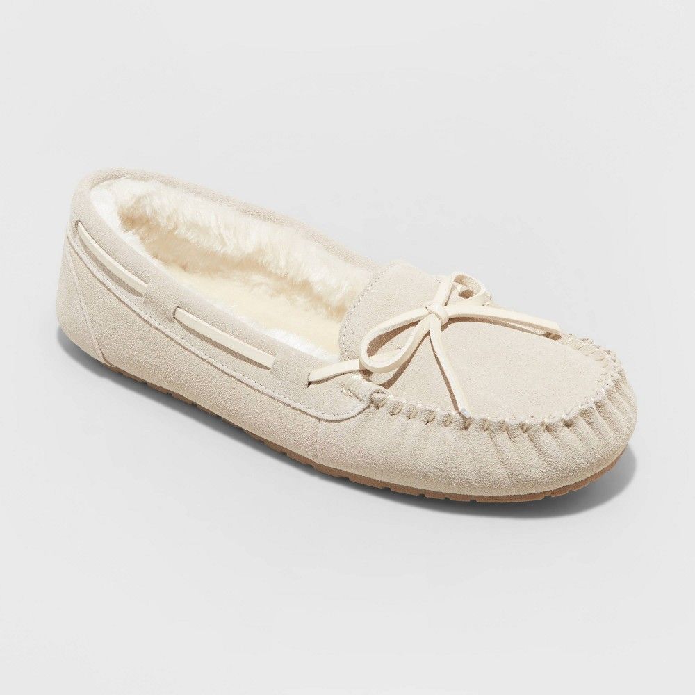 Women's Chaia Moccasin Slippers - Stars Above Off-White 7 | Target