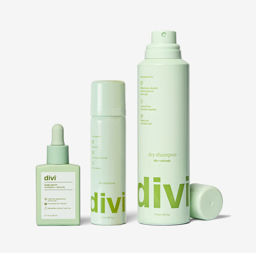 Divi's Holiday Trio | Dry Shampoo & Scalp Serum for a Hydrated Scalp | Divi Official