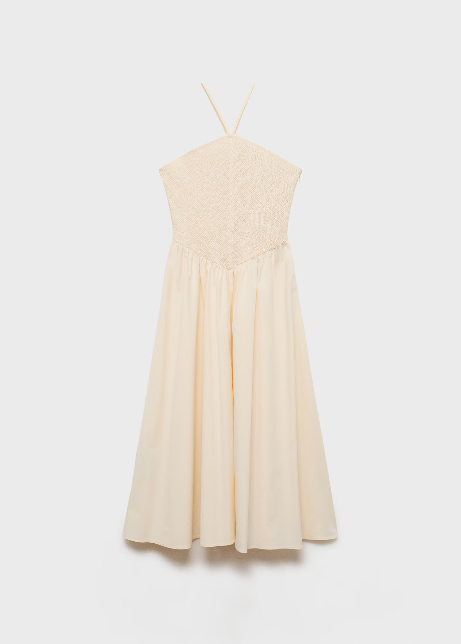 Combined halter-neck dress - Women | MANGO United Kingdom | MANGO (UK)