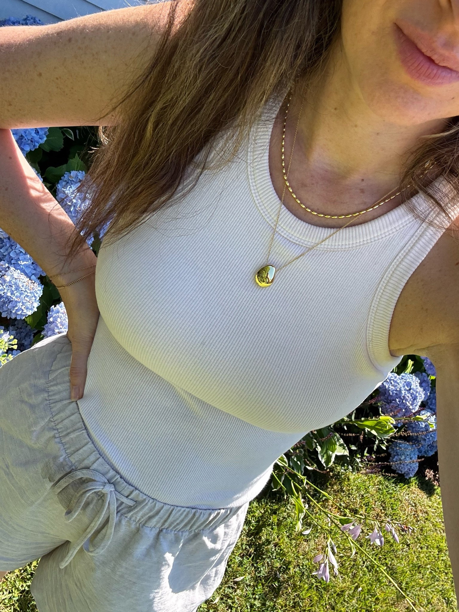 Waterproof necklace stack, perfect jewelry for summer. @analuisany #ad