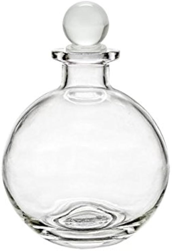 Nakpunar Spherical Clear Glass Bottle with Glass Bottle Stopper | Amazon (US)