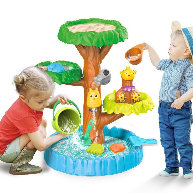 Sand Water Table for Toddlers, Sand and Water Play Tree, Summer Activity Sensory Tables Outside B... | Walmart (US)