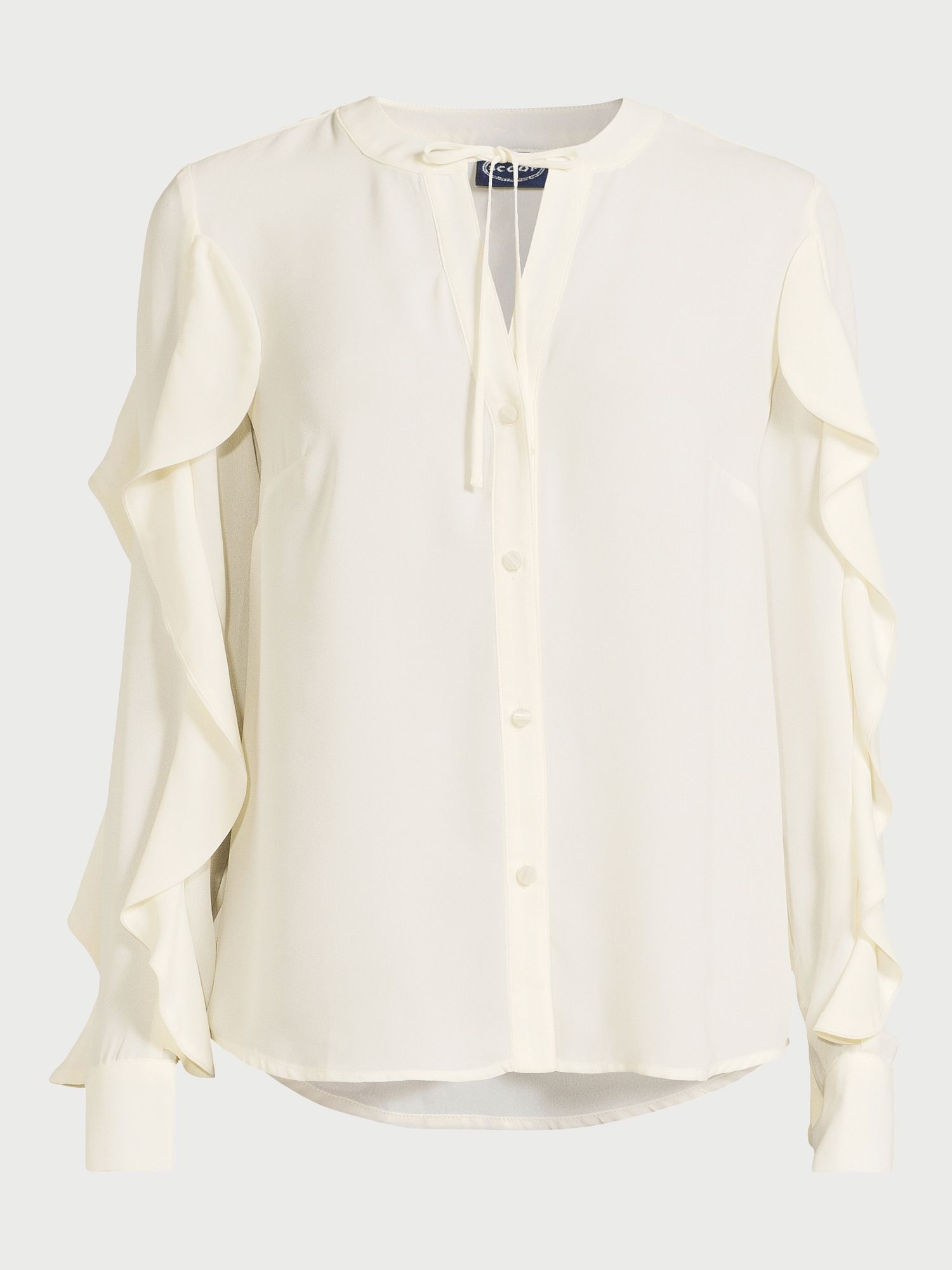 Scoop Women's Ruffle Sleeve Blouse, Sizes XS-XXL | Walmart (US)