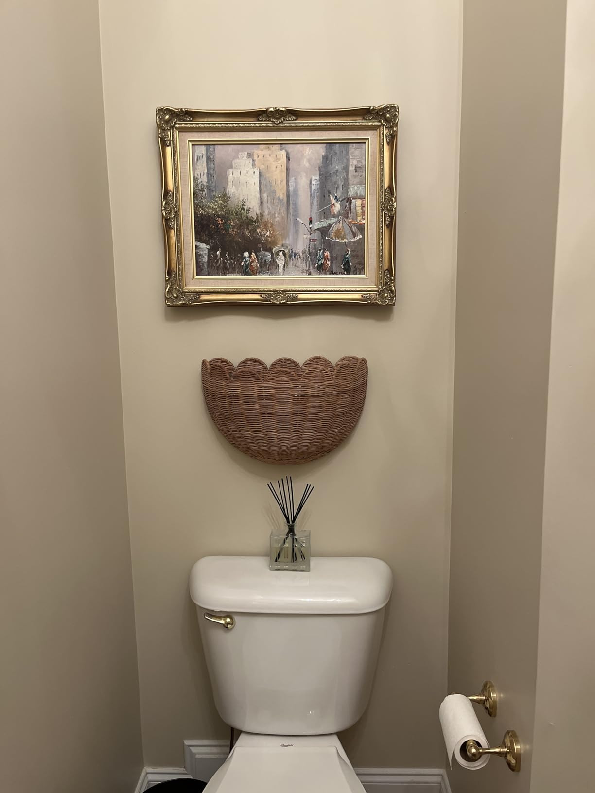 BEBE BASK Scalloped Wicker Wall Basket - The Original - Hand Woven Basket - Scalloped Décor Wall... | Amazon (US)