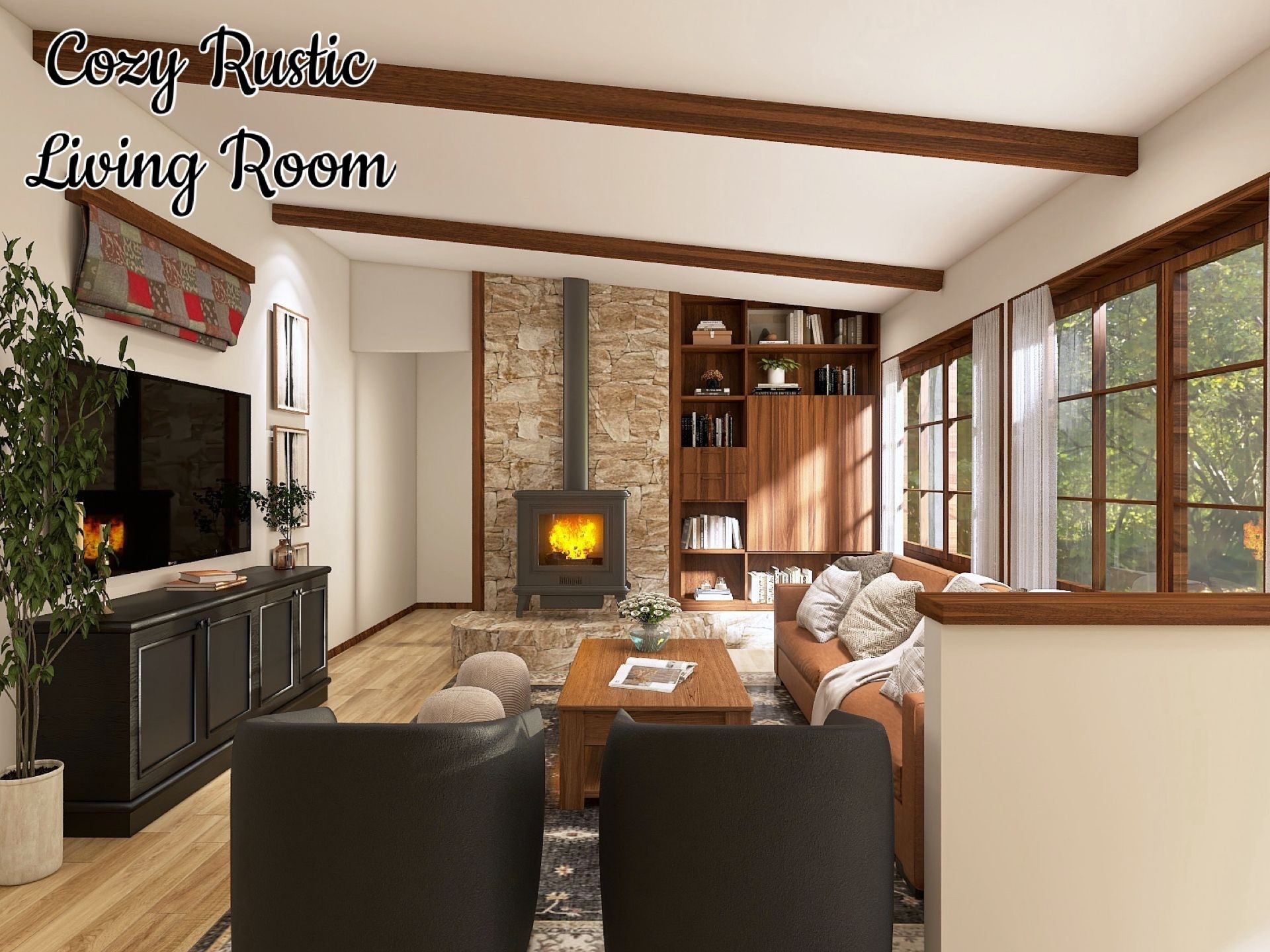 Designed by Olivia
Cozy Rustic Living Room 

#LTKHome #LTKHoliday #LTKmomlife