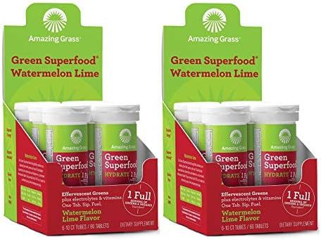 Amazing Grass Green Superfood Hydration: Effervescent Electrolyte Drink Tablets, Hydrating Electr... | Amazon (US)