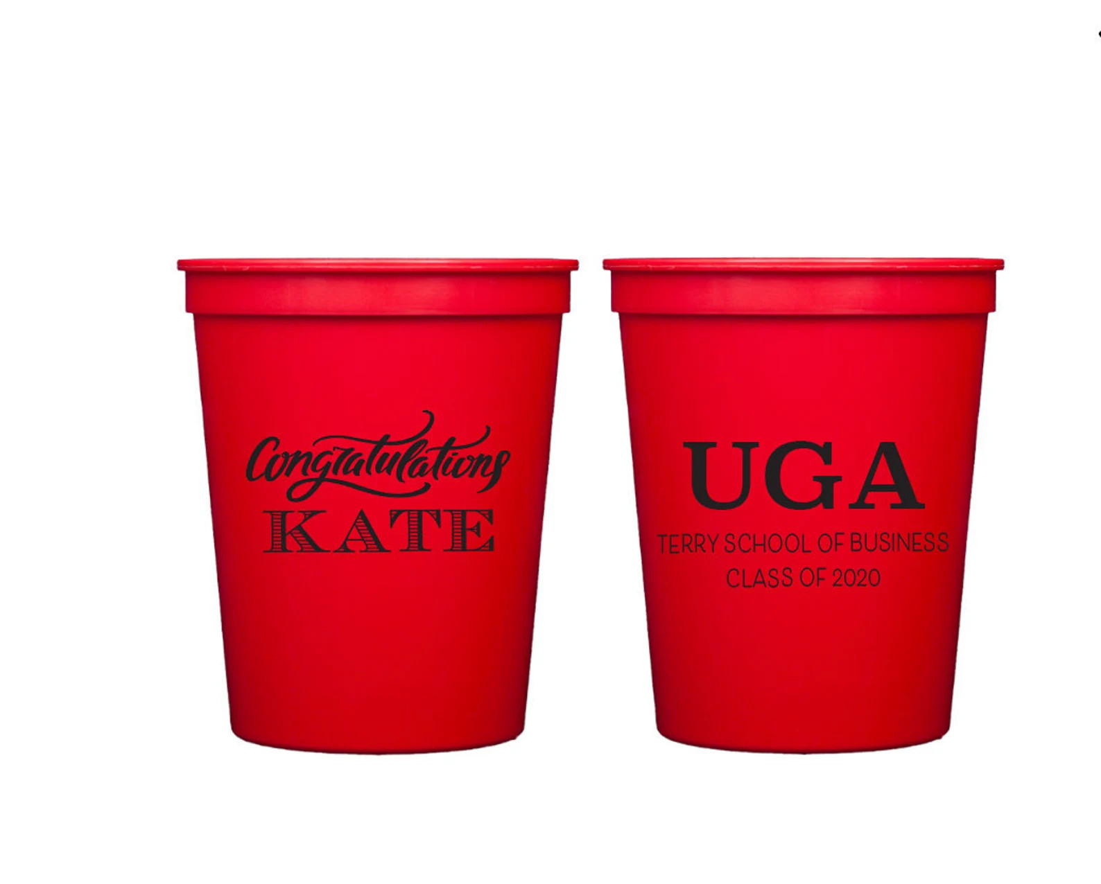 Graduation cups Personalized grad party cups Class of 2020 | Etsy | Etsy (US)