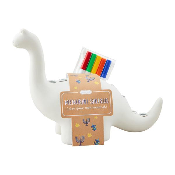 Color-Me Menorah-Saurus Set | Mud Pie